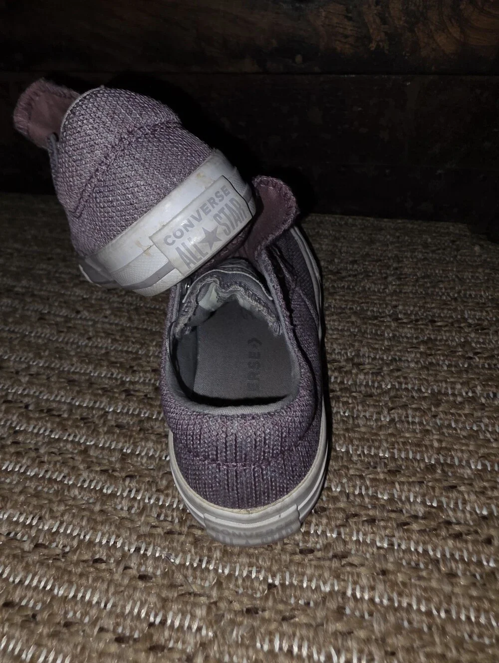 Converse All Star Double Tongue Purple Size 12